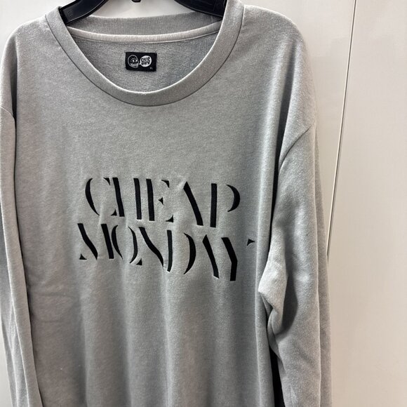 Cheap Monday Sweater Per Sweat 0240541 Gray Size XL - Picture 2 of 9